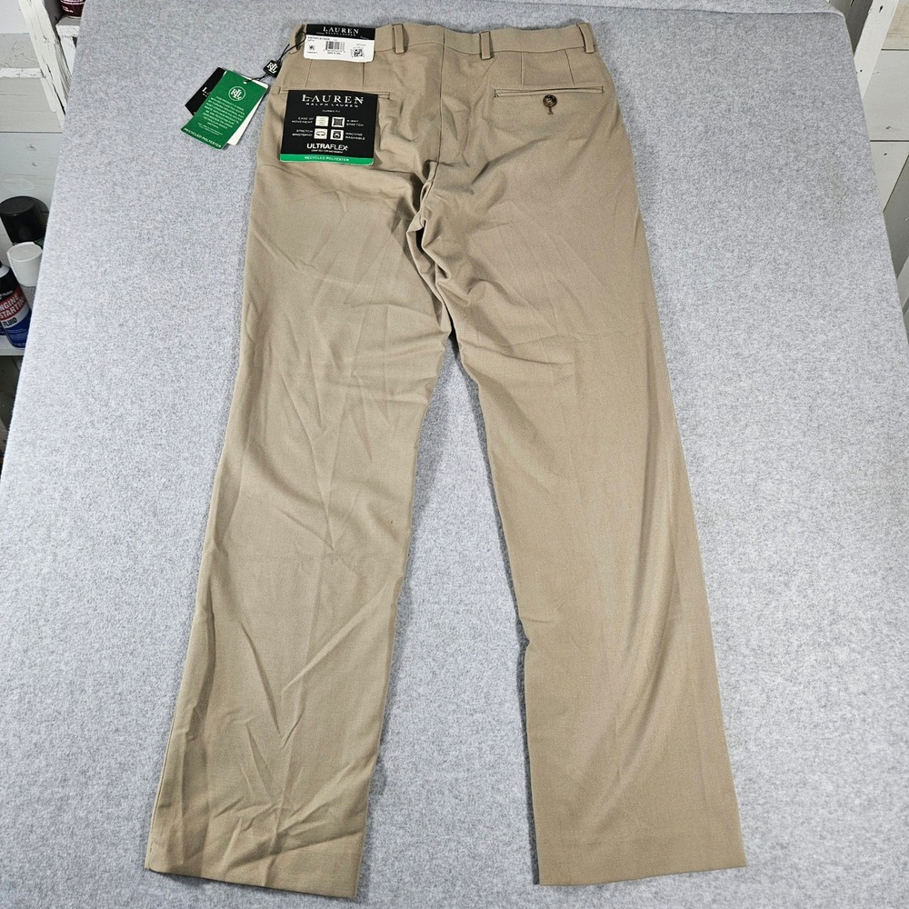 Lauren Ralph Lauren Pants Mens 30x30 Tan Dress Norton Classic Fit Ultra Flex NWT - Picture 10 of 10